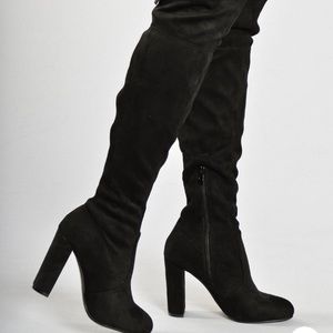 Fashion nova high rise heel boots